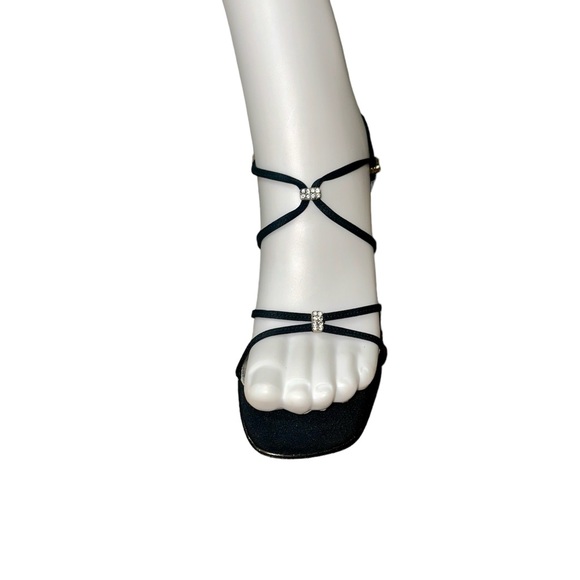 Stuart Weitzman | Strappy Heels w/ Rhinestone Detail - Picture 11 of 13